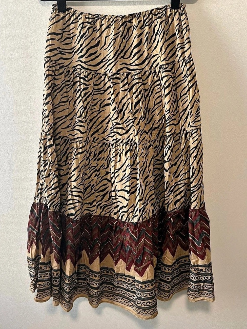 Lauren Ralph Lauren Maxi Skirt Animal Print Size Small Like New